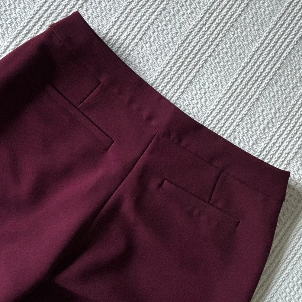 Kate Spade Midnight Wine Cropped Flare Pants